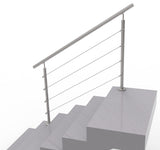 Nerezové lankové zábradlí na schody, 1500x900mm