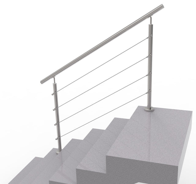 Nerezové lankové zábradlí na schody, 1500x900mm