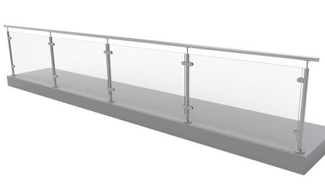 Glass railing, 5350x1000mm