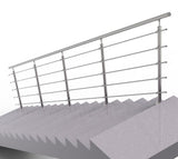 Nerezové zábradlí na schody, 6000x1000mm, VS