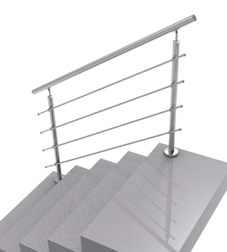 Nerezové zábradlie na schody, 1500x900mm, VS, L