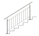 Zábradlí vertikálni VR AISI304, D42,4/d12vertical/