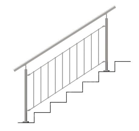 Zábradlí vertikálni VR AISI304, D42,4/d12vertical/