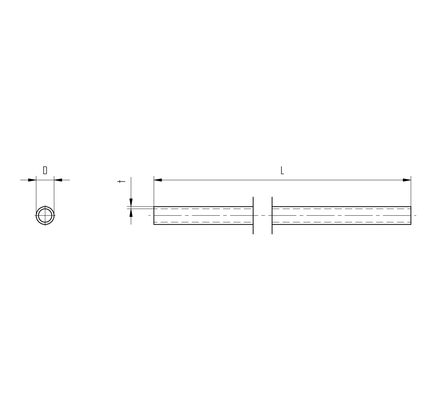 Trubka švová, zábradlí