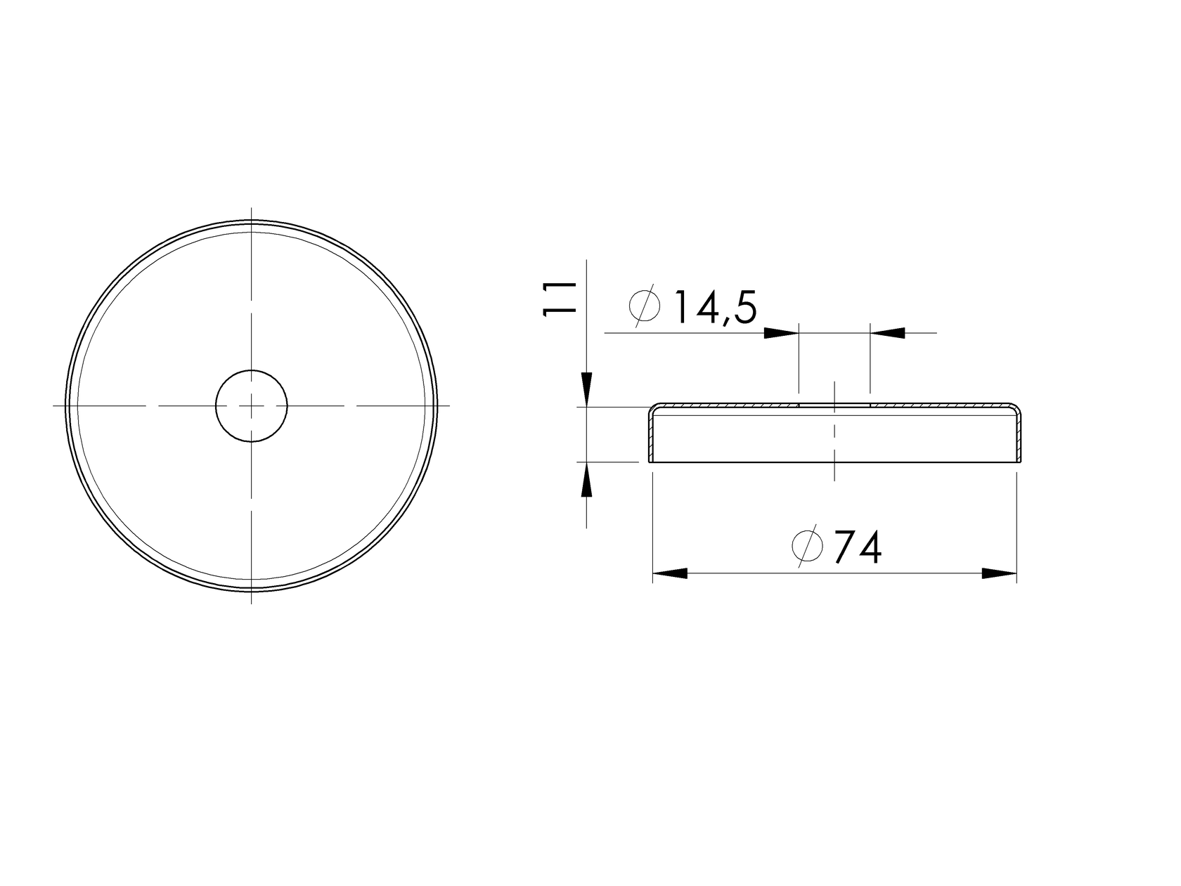 Kotvení vrchní - rozeta