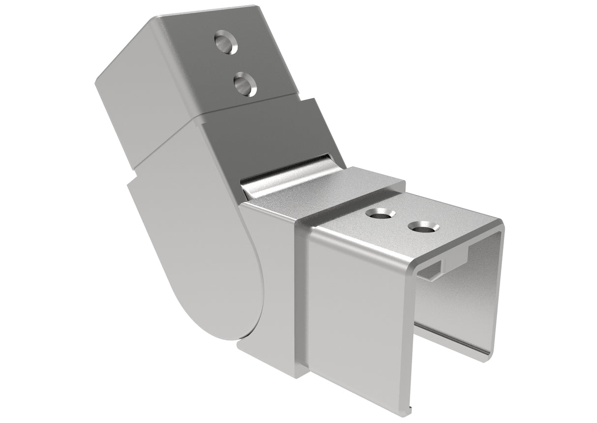 Přechod madla sklo - koleno AISI316 25-55°up, D42,