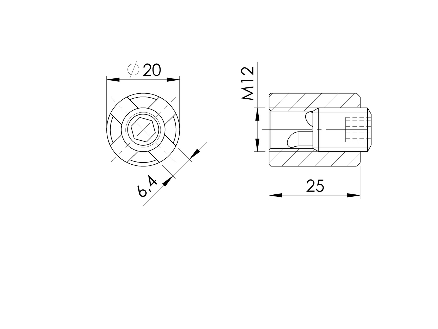 Lanko - úchytka lanka - španovák