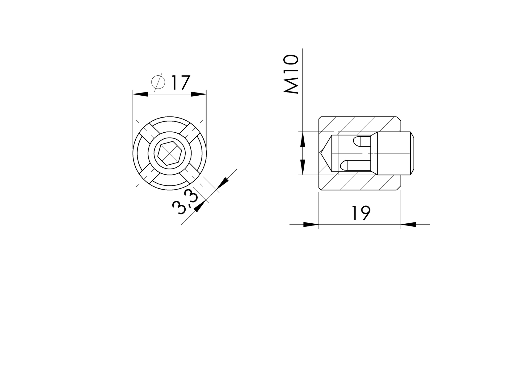 Lanko - úchytka lanka - španovák