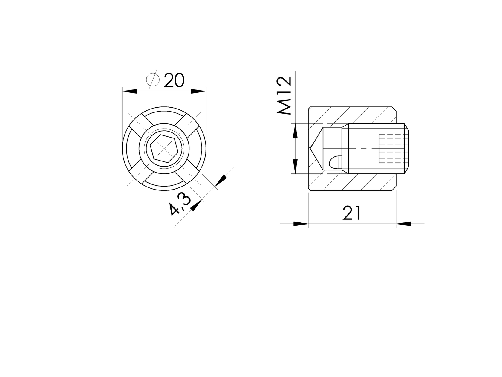 Lanko - úchytka lanka - španovák
