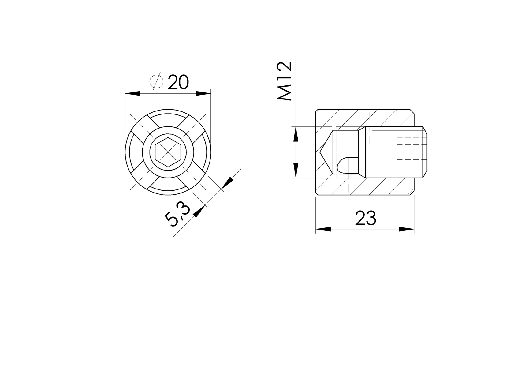 Lanko - úchytka lanka - španovák