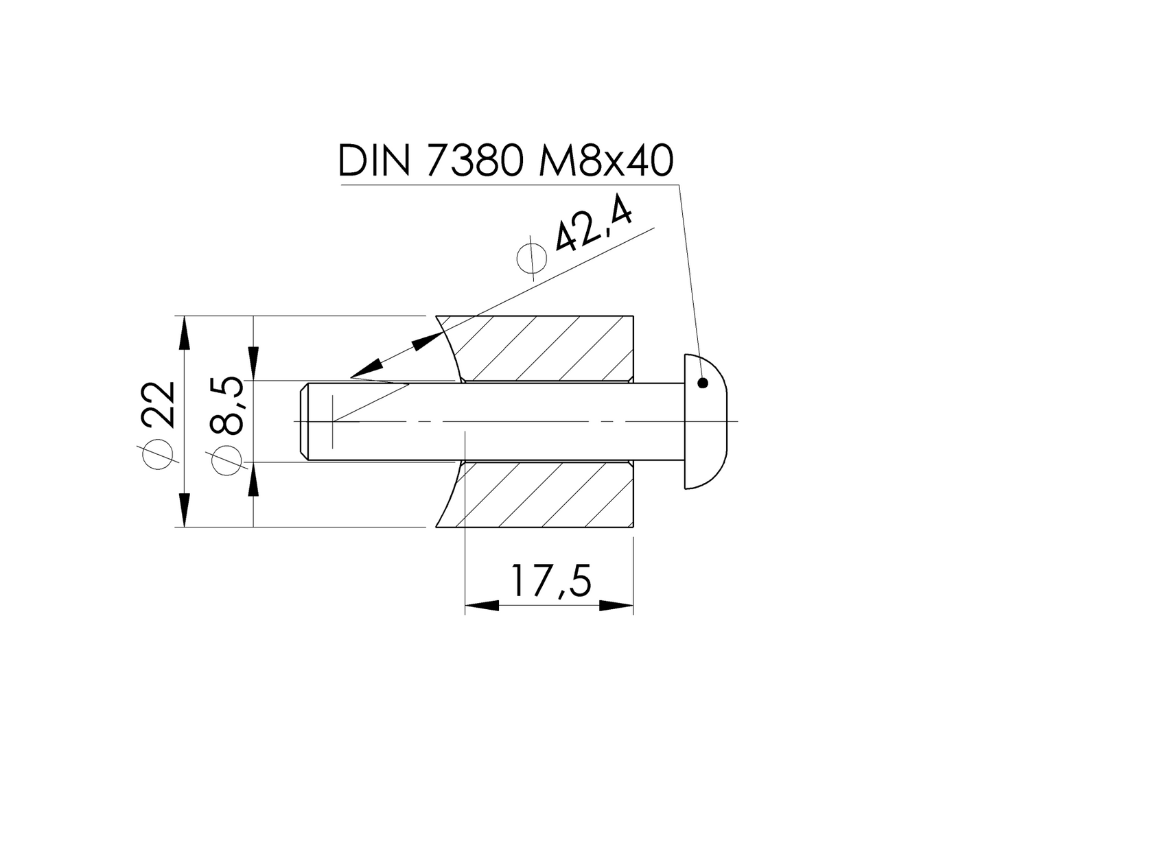 Lanko - úchytka lanka - španovák