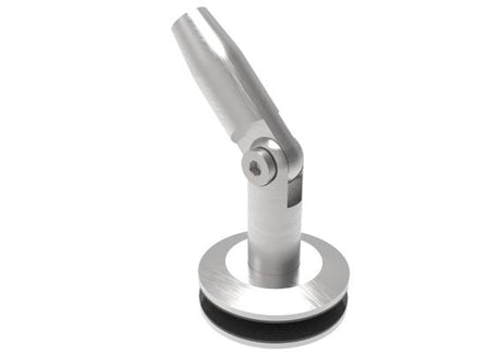 Přístřešek - držák skla D60mm AISI304, D60/M12mm