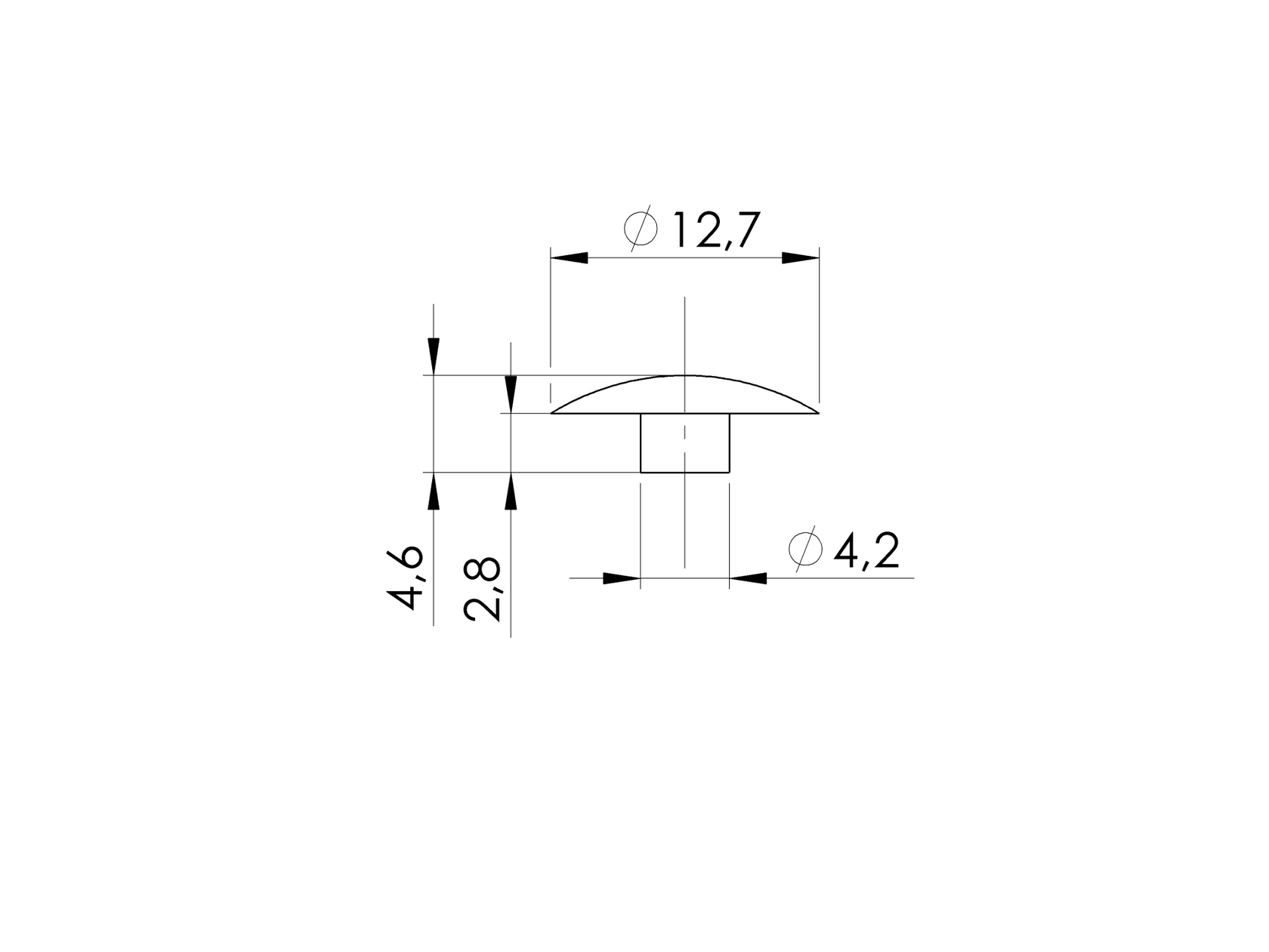 Záslepka PVC - matný povrch
