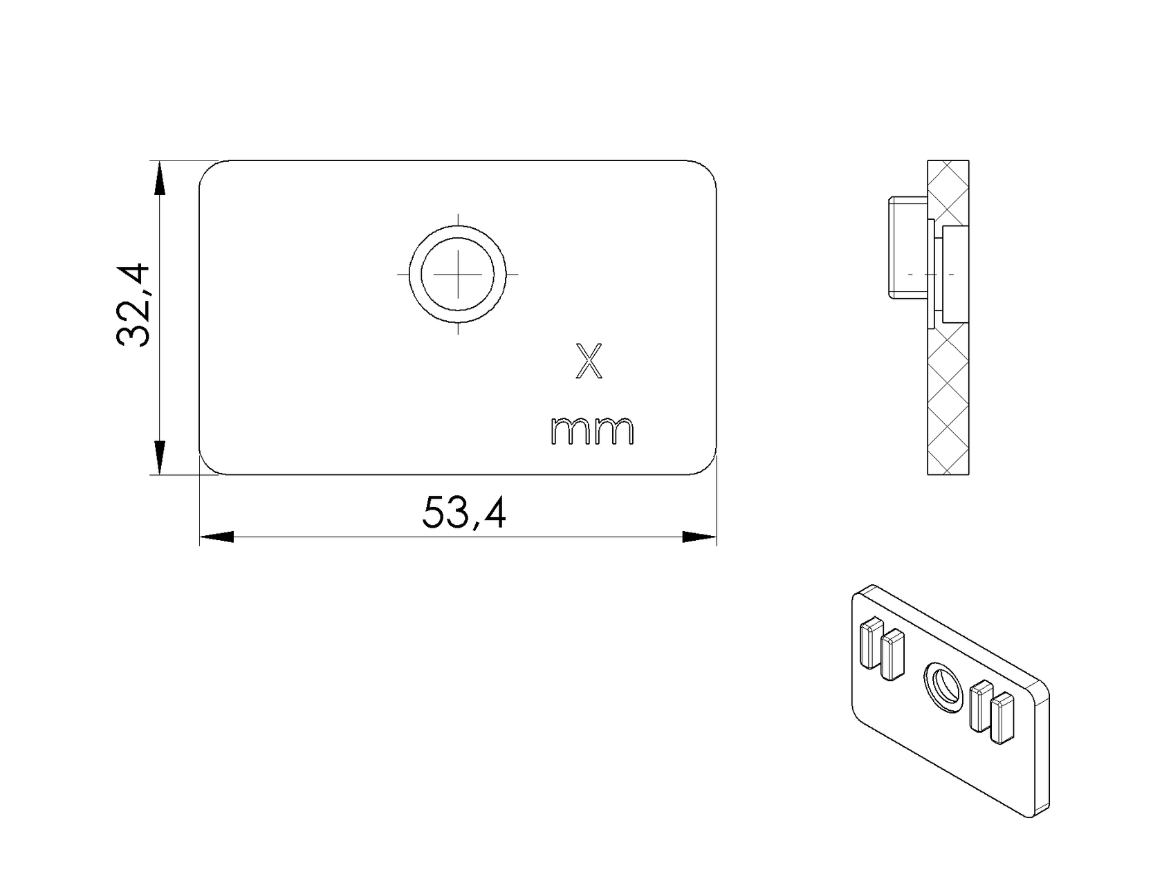 Těsnění na držák skla