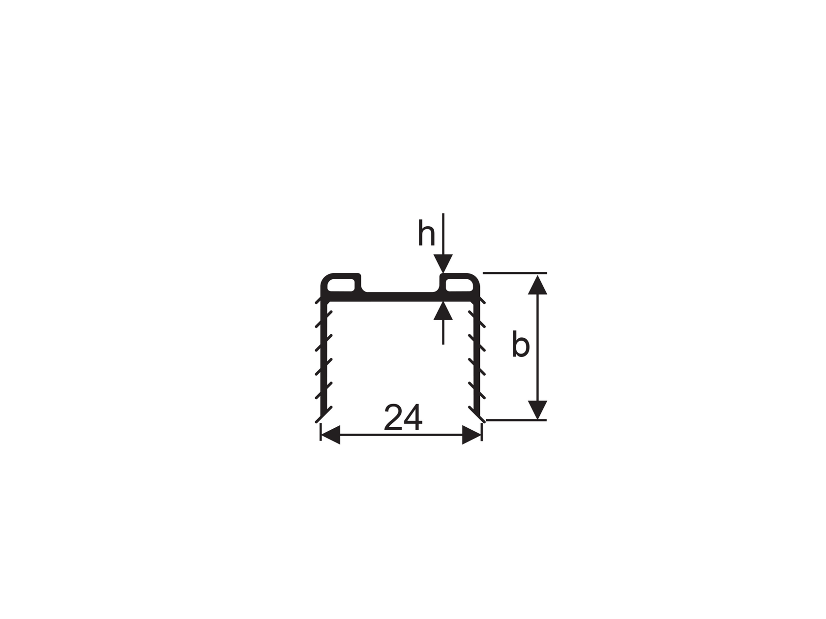 Madlo-držák skla-těsnění