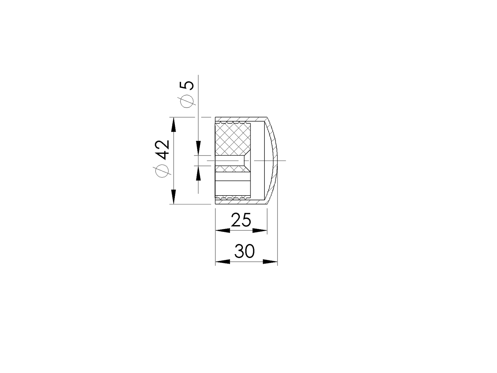 Záslepka madla / dřevo