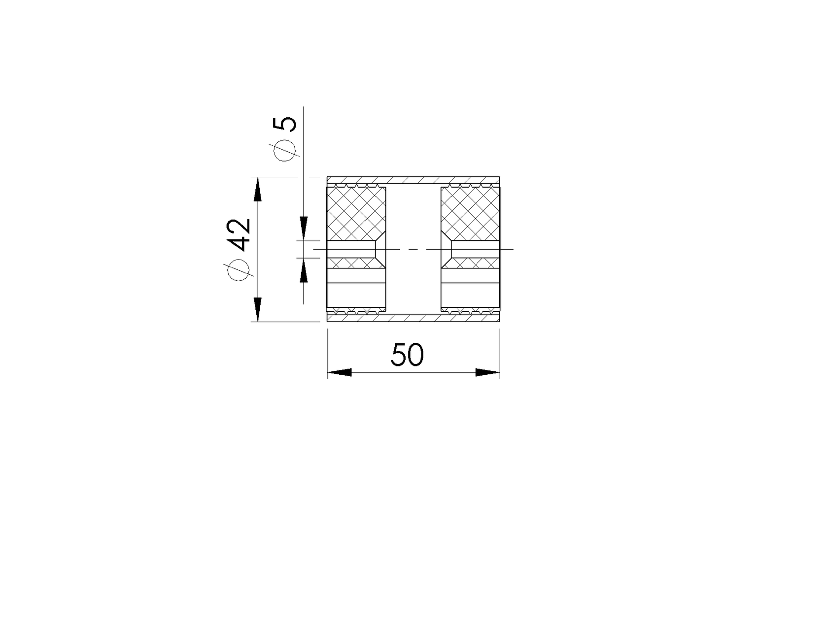 Přechod madla - spojka madla / dřevo