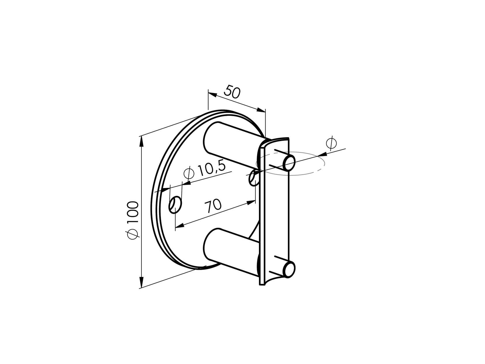 Kotvění boční nerezové