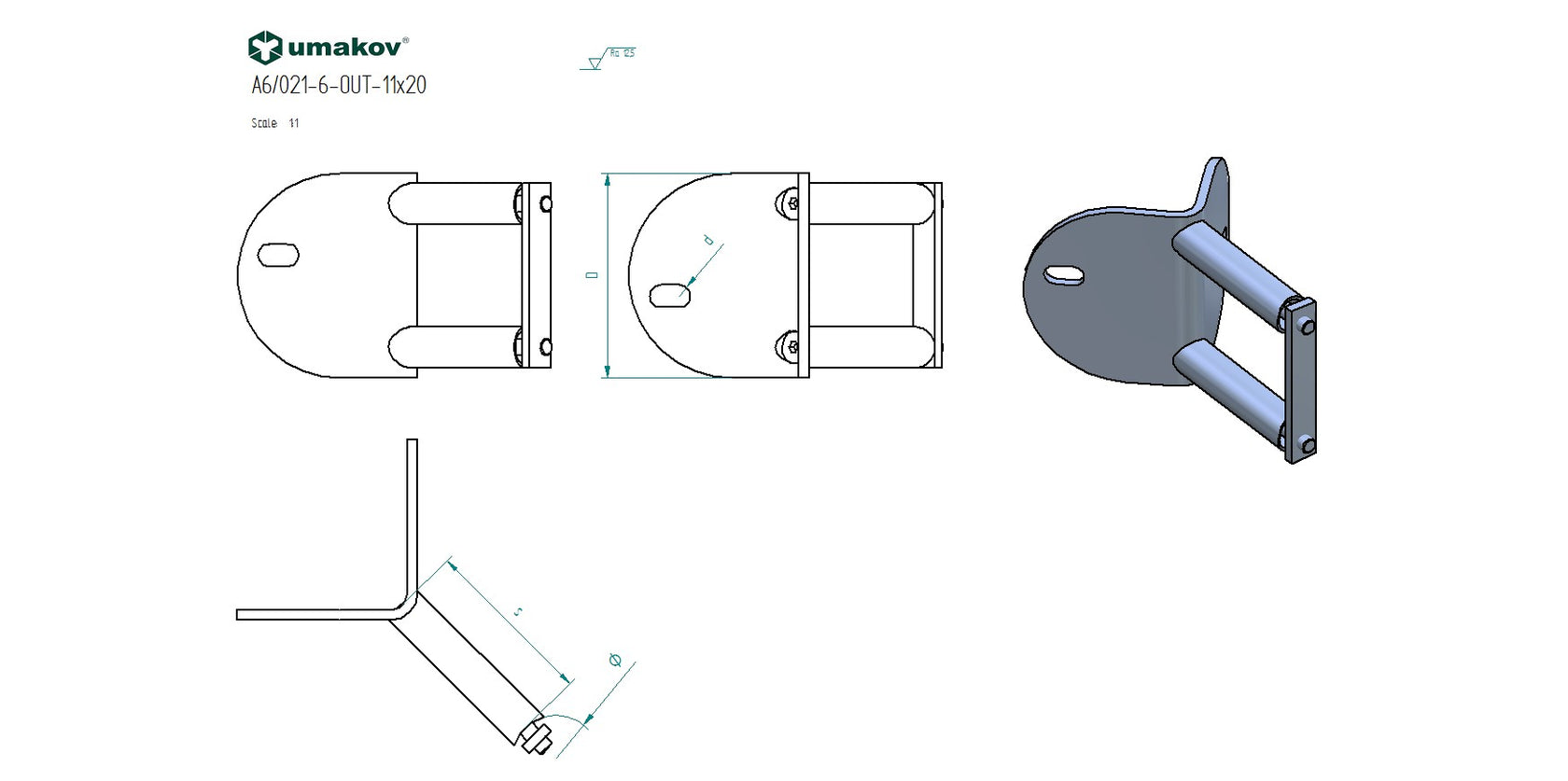 Kotvení boční kruhové-OUT