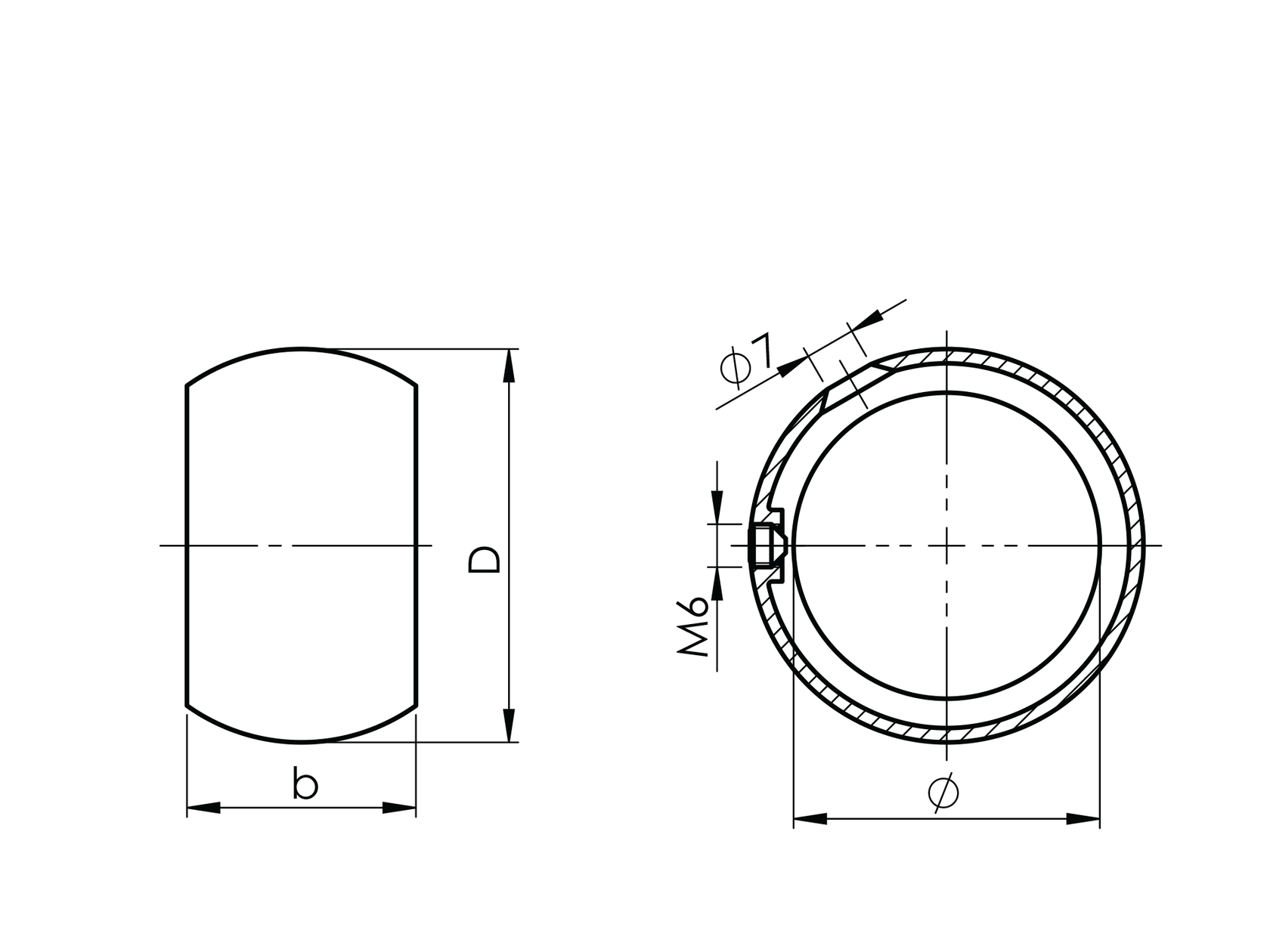 Držák madla - prstenec