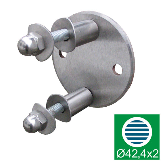 Kotvení sloupku-boční montážní AISI304, D100/d42,4