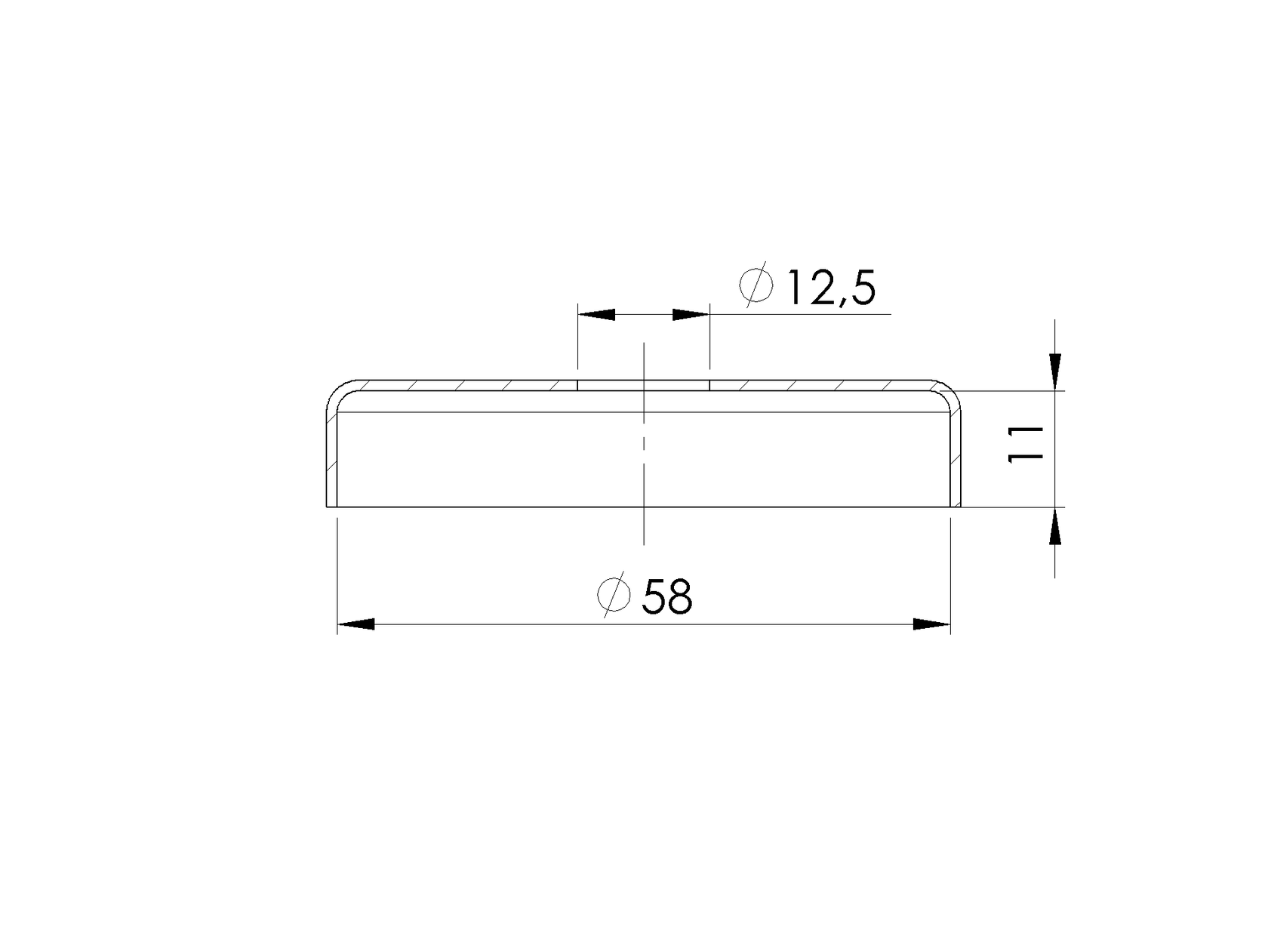 Nerezové vrchní kotvění rozeta