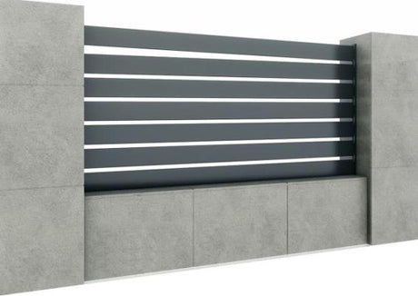 Hliníkový plot s latí 20x100, 1,5x2m