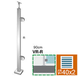Sloupek nerezový , VK-rovné AISI304, 40x40x2/2xmod