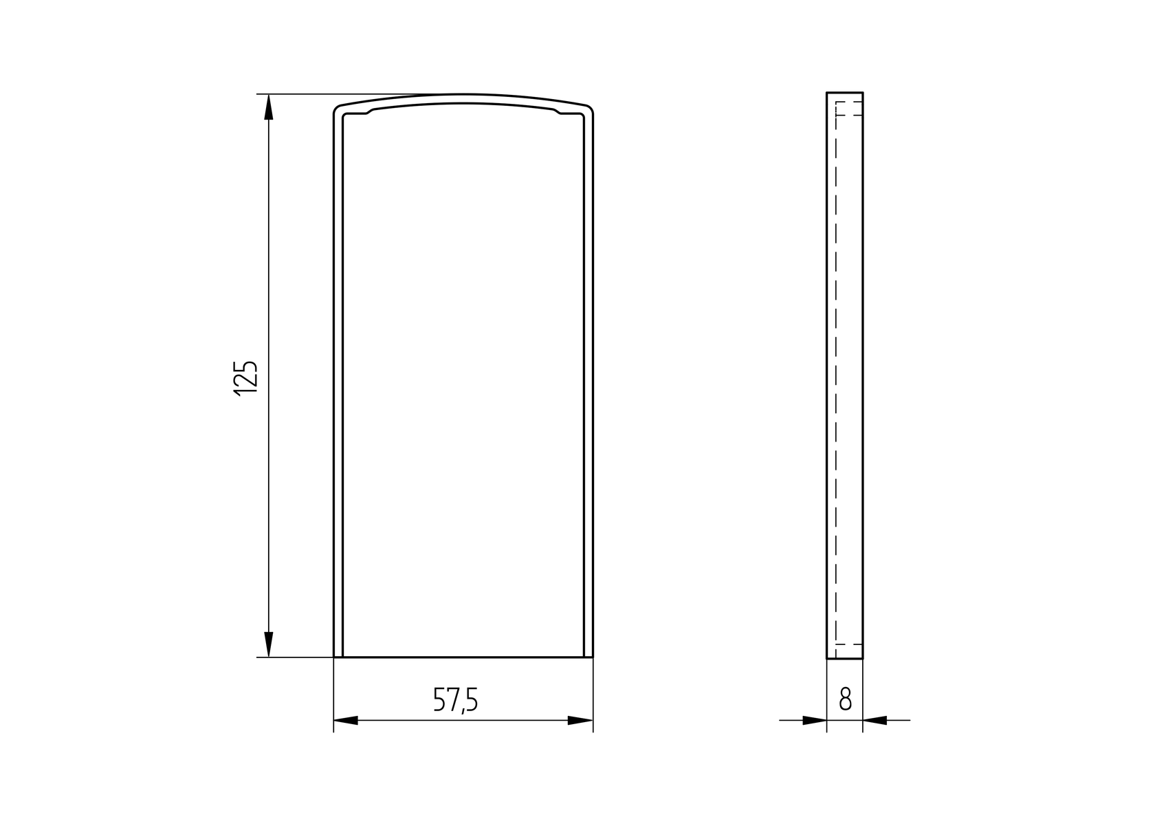 Záslepka pro profil AL/0004-ECO-6000-RAL 9005