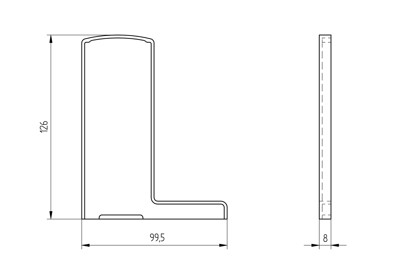 Záslepka pro profil AL/0006-RAL 7016