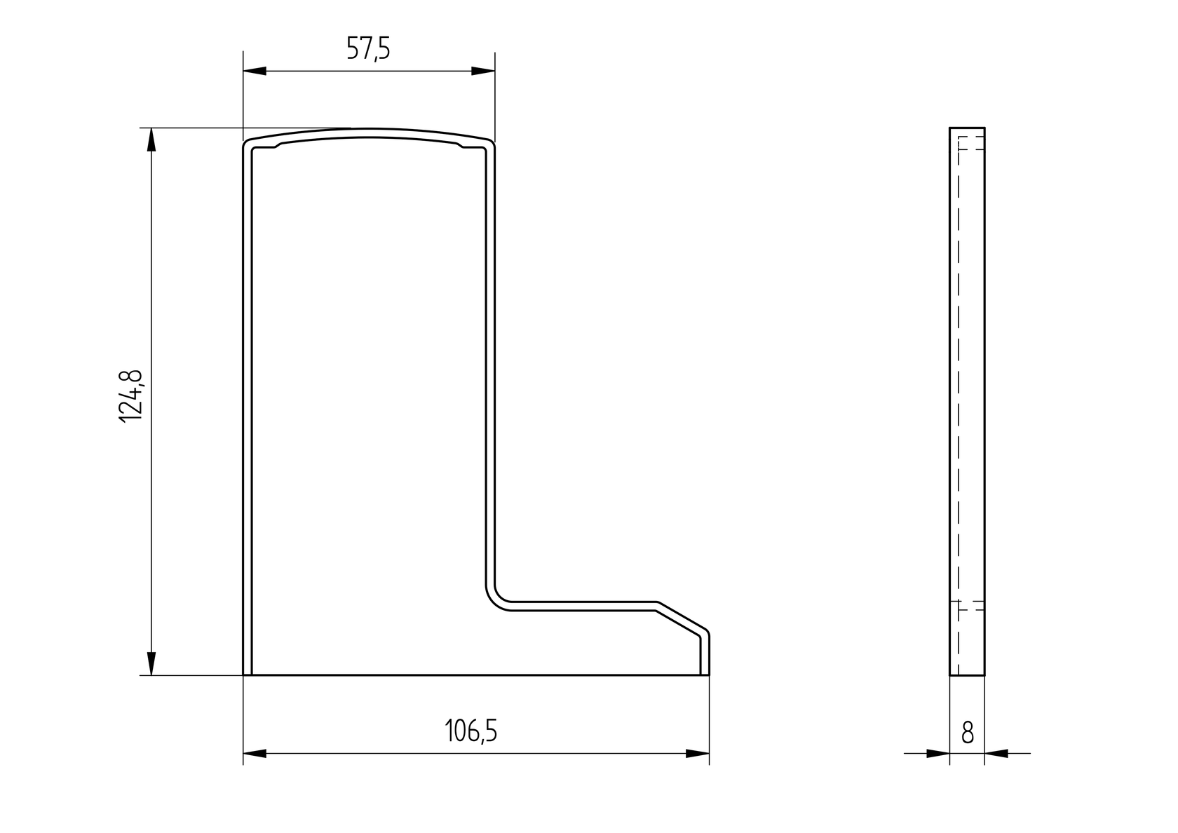 Záslepka pro profil AL/0006-ECO-RAL 9005