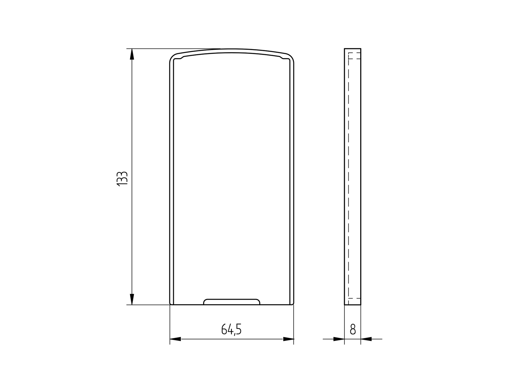 Záslepka pro profil AL/0008-S-E a AL/0009-S-E