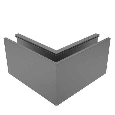 Kotvění vrchní - sklo hliník AL/ELOX/Satin L195mm,