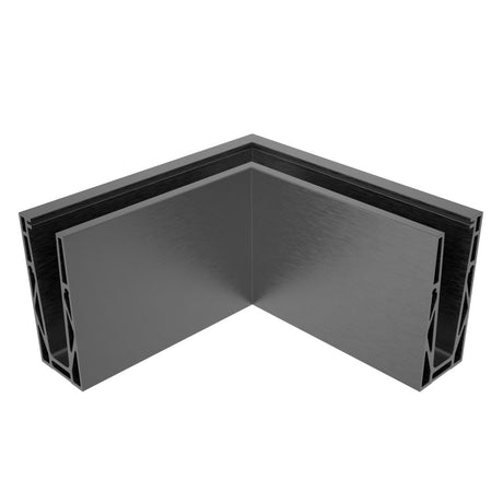 Kotvění vrchní - sklo hliník AL/ELOX/Satin L195mm,