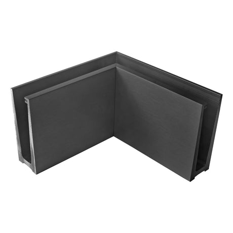 Kotvění vrchní - sklo hliník AL/ELOX/Satin L195mm,