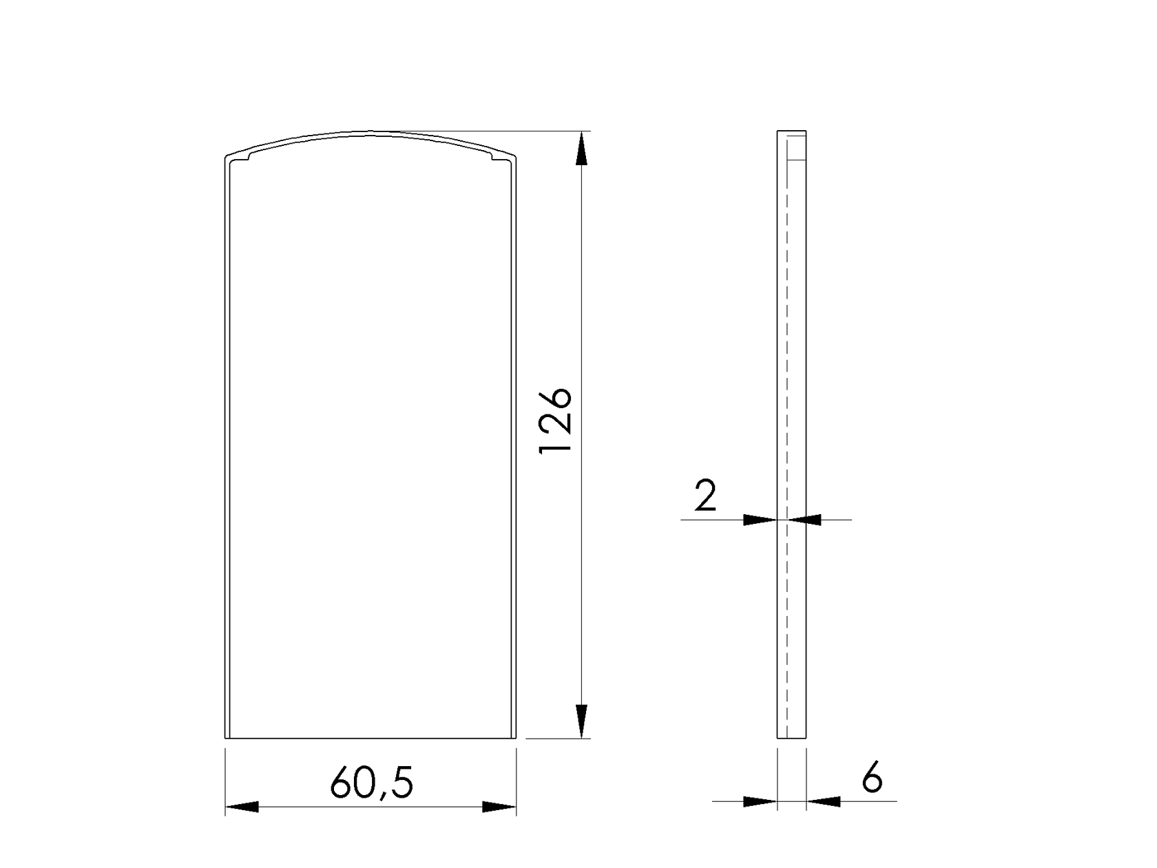Záslepka pro profil AL/0004-LIGHT-S-E