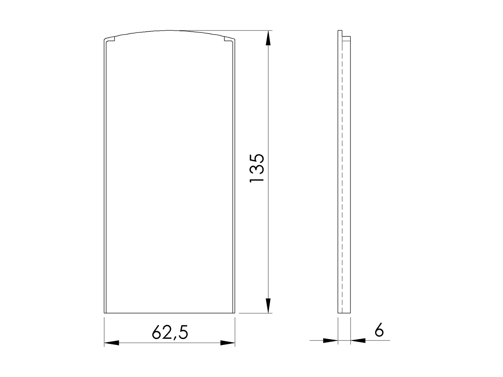 Záslepka pro profil Al/0004-PRO-B-S-E