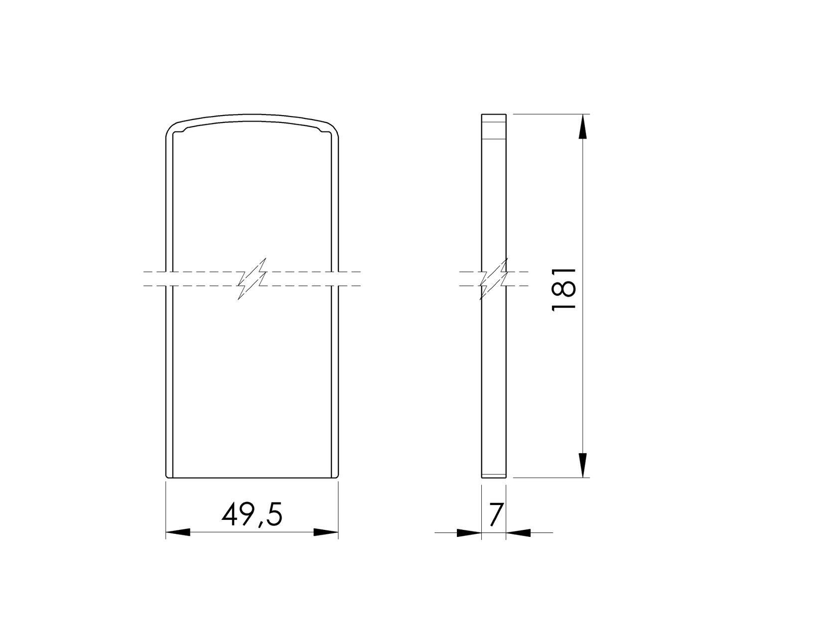 Záslepka pro profil AL/0004-S-E pro schody