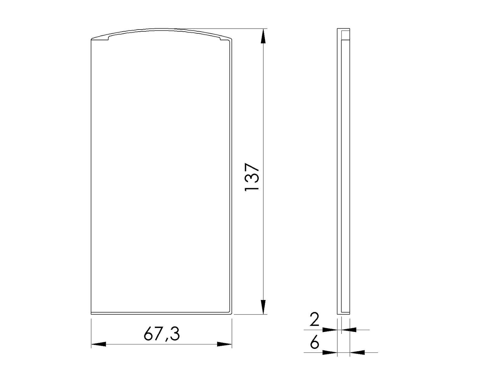 Záslepka pro profil AL/0005-UNO-S-E