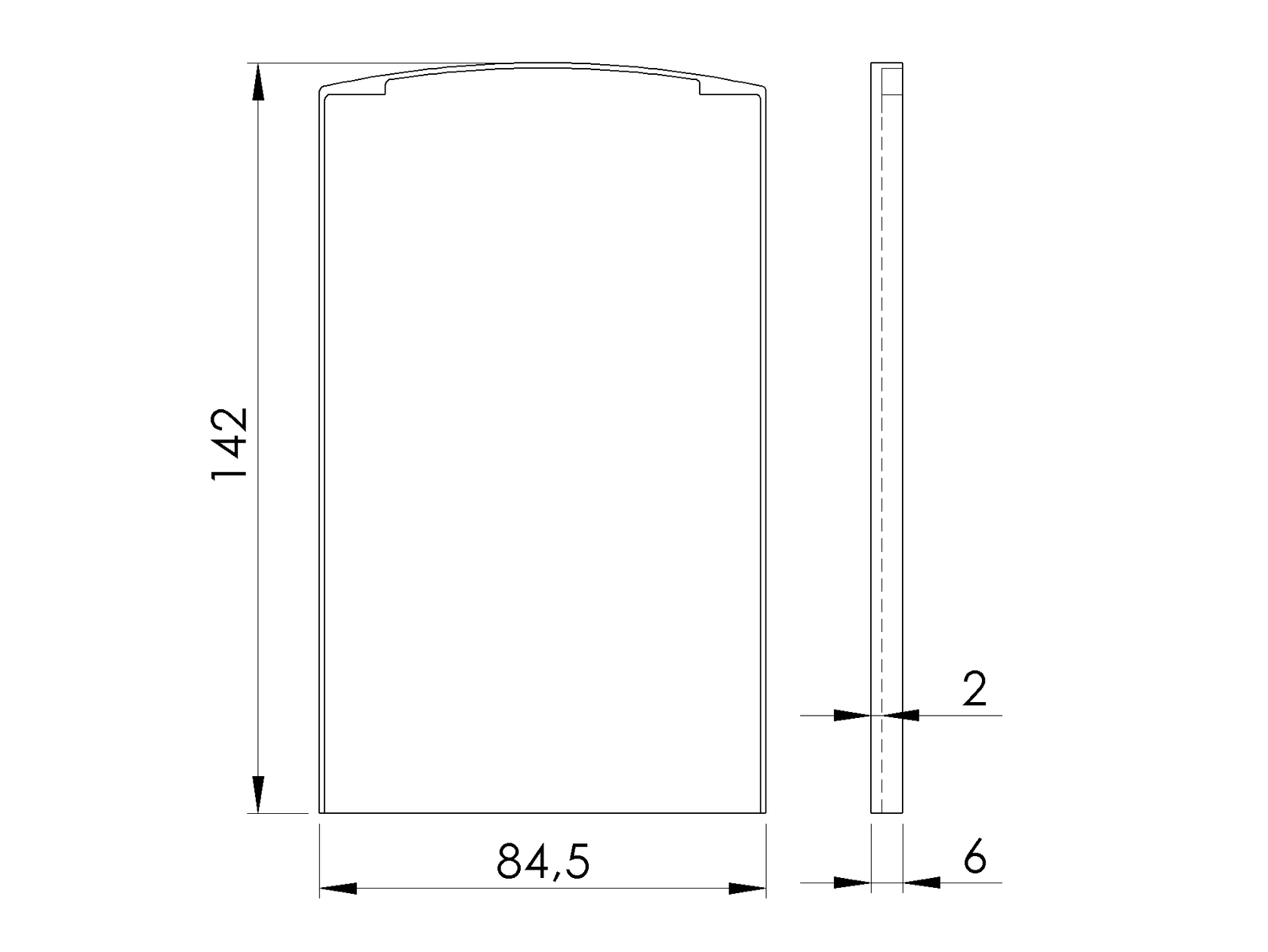 Záslepka pro profil AL/0008-ProXL-S-E