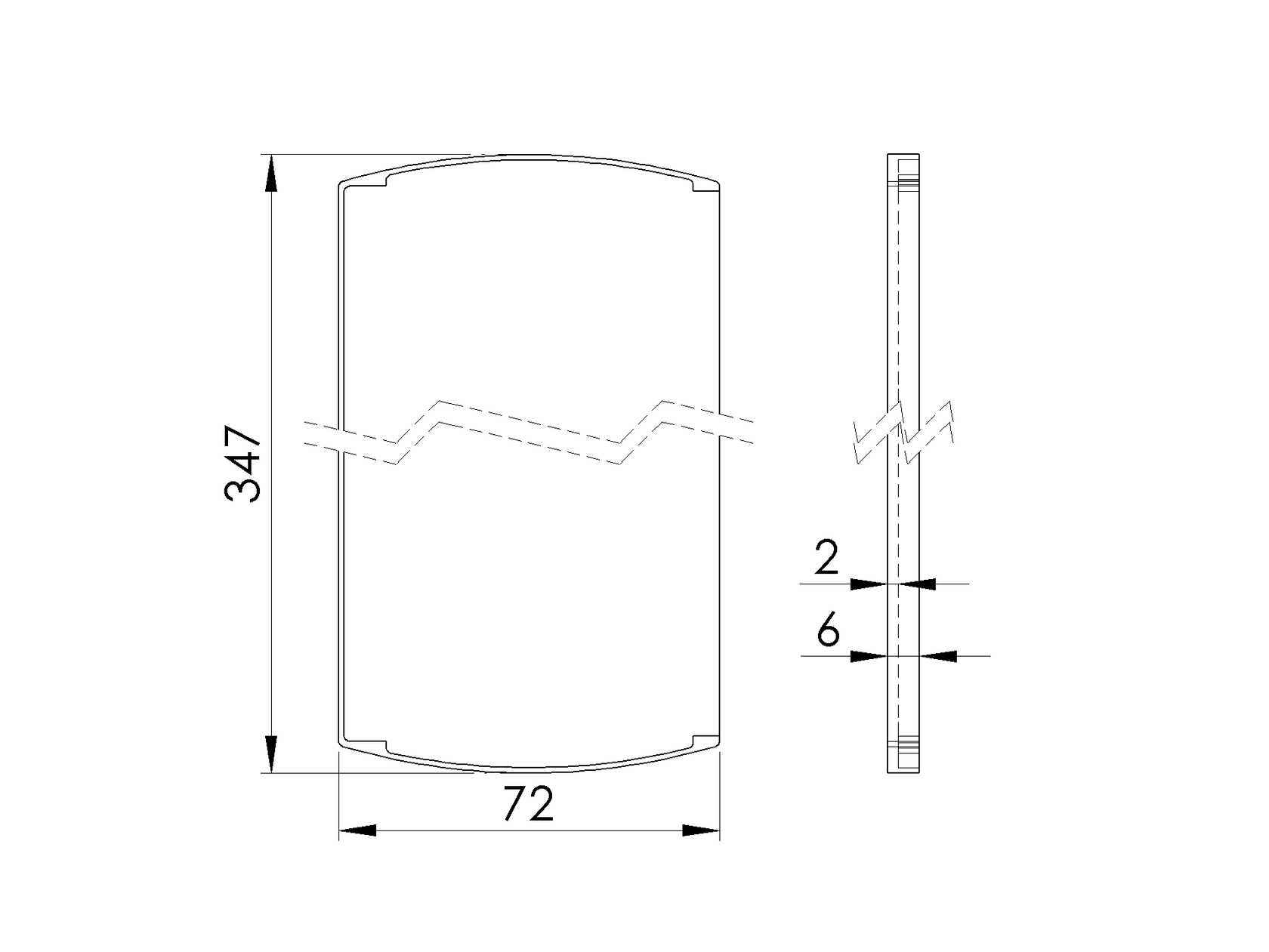 Záslepka pro profil AL/0011-ProXL-N-E pro schody
