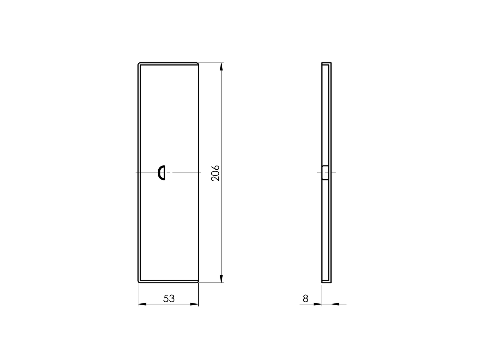 Záslepka pro profil AL/0011-N-EB