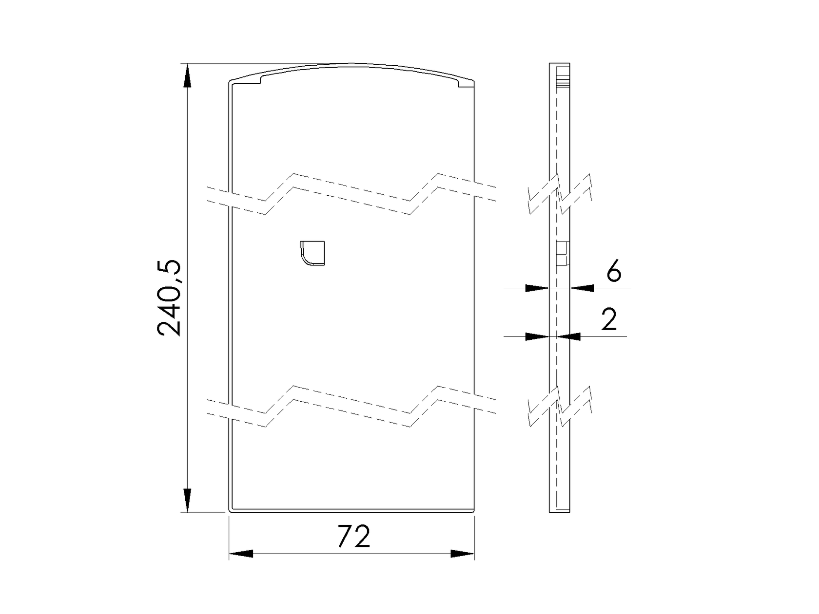 Záslepka pro profil AL/0011-ProXL-N-E