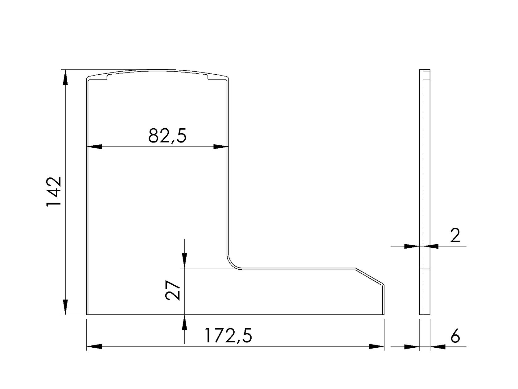 Záslepka pro profil AL/0018-S-E