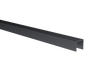 Profil pro zasklení U AL 15x15x2 mm pro sklo t6–8 mm, černý eloxovaný