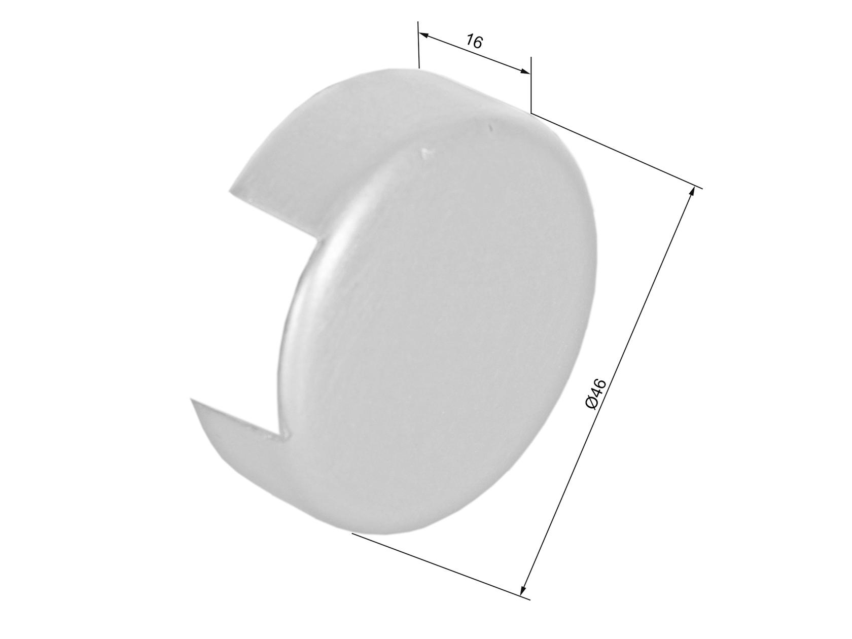 Madlo-držák skla-záslepka