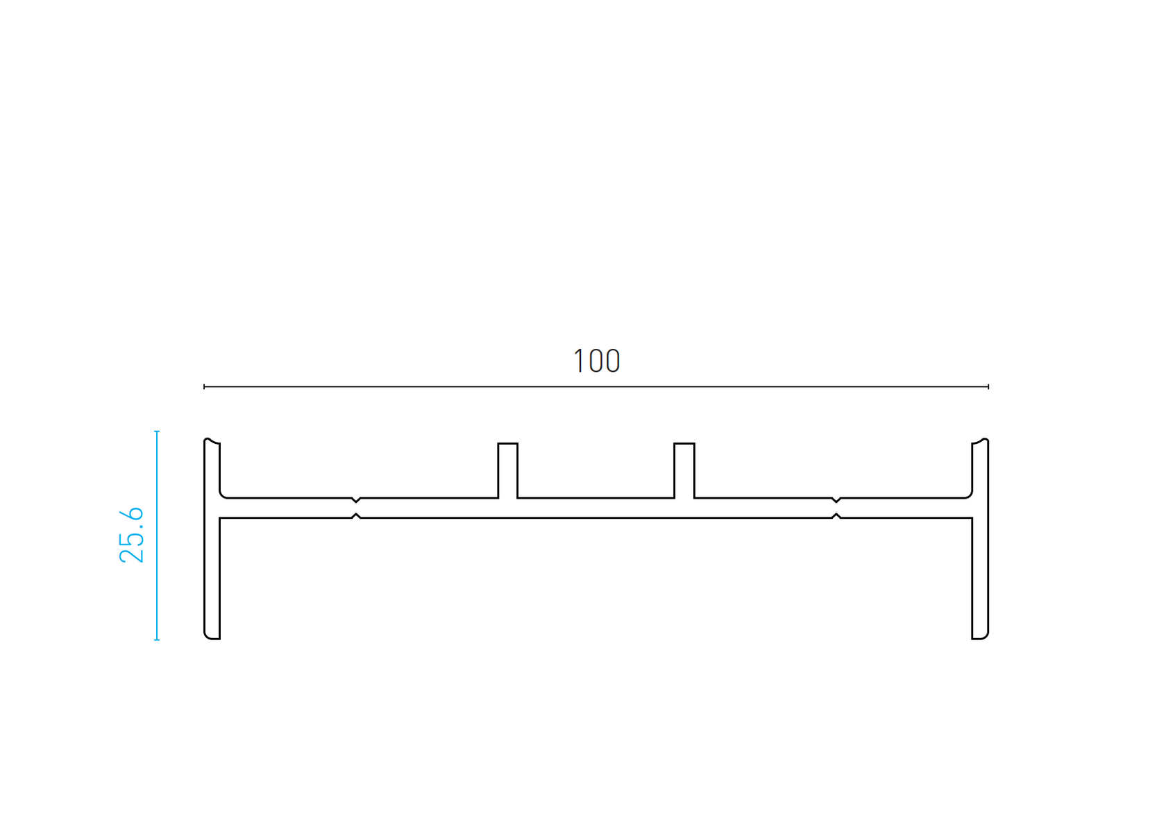 Adaptér k hliníkovému sloupku 100x100 - 6000mm