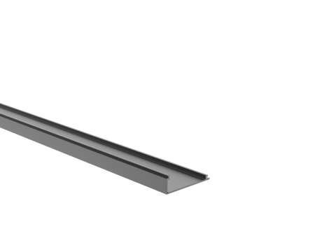 Hliníkový plotový adaptér pro tab. výplně 1-8mm - 6000mm krycí lišta