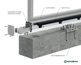 Vedení spodní - ECO profile AL 90x95mm