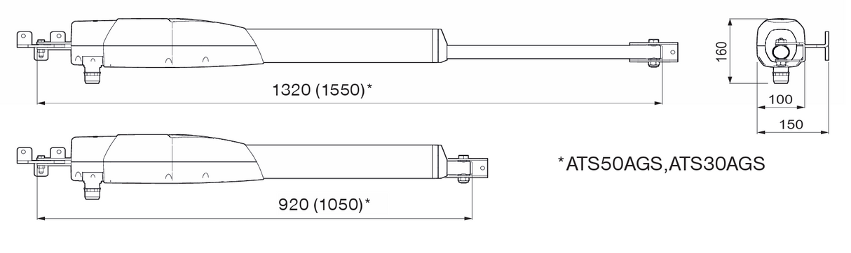 CAME pohon pro křídlové brány, 24 V DC
